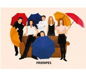 Vintage Friends TV Show Canvas Painting Central Perk Friends Poster Print Wall Art Pictures Living Room Decor Cuadros No Frame