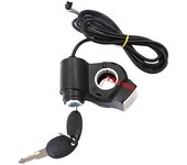 Electric Scooter Thumb Throttle Voltmeter Digital Voltage Display Switch Power with Key Lock Bike Finger Thumb Throttle dropship