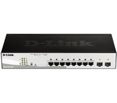D-Link DGS-1210-08P/E - Switch PoE 8 Puertos Gigabit y 2 Puertos SFP - Solo Cable de alimentación de la UE