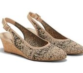 Tamia Slingback Wedge Pro Sandalias de cuña con tira trasera y punta de almendra para mujer con soporte para arco zapatos de vestir de fiesta con correa ajustable
