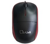 Raton optico usb l - link negro - rojo
