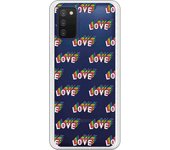 Funda compatible con Samsung Galaxy A03s - Patron Love