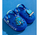 Child Kawaii Blue Cartoon Clogs Shoes Summer Kids Lovely Dinosaur Outdoor Cute Boys Sandal Light Breathable Casual Garden Shoes