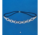 Full Diamond Claw Chain Hairband Classic Stretch Headband For Women and Girls Queen's Party Tiara Jewelry Accessories