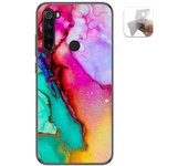 Tumundosmartphone Funda Gel Tpu para Xiaomi Redmi Note 8T diseño Mármol 15 Dibujos