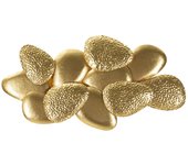 Lámpara de Pared Piedras, Metal, Oro, 59,8x11x31 cm