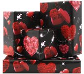 Papel de Rego de Flores, Diseños de Rosas Rojas para Novia, esposa, Hija, lover, 4 Hojas de Papel floral de Rosas para el día de San Valentín, despedida de Soltera, Compromiso, boda, Día DE LA