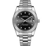 Smartwatches Reloj de pulsera mecánico automático con incrustaciones de dragón incrustado de diamante, para hombre