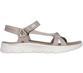 Sandalia Skechers taupe go walk flex