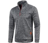 Men's Collar Half zipper Sweatshirts Spring Autumn Casual Pullover for Male Sweat Outdoor Turtleneck Coats Solid Sports Clothing