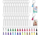 30 laveros de sublimación en Blanco con borlas, circulares