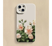 Case For iPhone 15 Cases iPhone 14 Pro Max Case Rose Flower Phone Case For iPhone 13 12 11 XS XR X 7 8 Plus Soft Silicone Cover