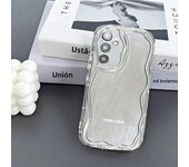 Clear Soft Wave Phone Case for Samsung Galaxy A55 A54 A53 5G A52 A51 A50 A14 A13 A21S A35 A34 A24 A23 A22 A05 A04E Bumper Cover