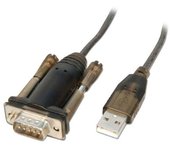 Ewent EW1116 cable de serie Negro 1,5 m USB 9 Sub-D