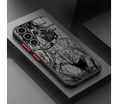Case For Samsung Galaxy S23 Ultra S22 S20 FE S21 5G Matte Phone Cover S10 Note 20 10 Lite Luxury Funda Chainsaw Man Anime Shell
