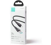 Joyroom usb - type-c cable surpass series, 2.4a, 1.2m, black (s-ul012a11)
