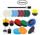 4Pc Electric Drill Brush Kit Cleaning Brush Toilet Cleaning Tools Floor Nylon Scrubber Brush For Carpet Glass Car Tires Bathroom