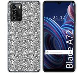 Funda Silicona para ZTE Blade A72 diseño Letras Dibujos