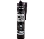 Adhesivo Sellador Fija + Todo Turbo Quiadsa Pegado en 3 Segundos en Tubo de Silicona, Apto para Superficies Húmedas, Pintable, Flexible y Aguanta hasta 400kg