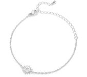 Sun Hollow Bracelets For Women Stainless Steel Hand Chain Vintage Sunflower Anklet Boho Foot Jewelry Accessories