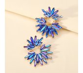 Modern Shiny Crystal Decor Piercing Dangle Earrings For Women Charm Fairy Luxury Original Wedding Party Jewelry Ear Accessories