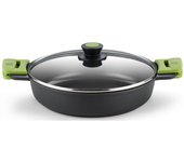 CACEROLA BAJA BRA PRIOR 32CM TAPA CRISTAL (A400532)