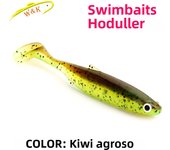 2024 New Soft Bait 5 size Hoduller Swimbait for Pike Zander Snook Perch Fishing Lures with 3D EYES JIG Head Rig Soft Lure