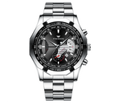Luxury Men's Watches Stainless Steel Band Fashion Waterproof Quartz Watch For Man Calendar Male Clock Reloj Hombre FNGEEN S001