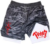 2 in 1 Compression Shorts for Men Gym Workout Running Shorts with Phone Pockets Athletic Quick Dry Activewear