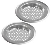 SOMY Desagüe del fregadero: 2 filtros de fregadero de cocina, colador de fregadero de acero inoxidable, colador de fregadero de baño, rejilla para fregadero de cocina para aislar la escoria y evitar residuos obstruidos, drenaje del fregadero de 2.362 in