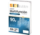 Papel A4, Papel Impresora A4, Folios A4 80gr, Paquete de Folios A4 para Uso Escolar, Laboral o Personal, Folios A4 para Fotocopiadora y Multiusos, Paquete Folios A4 - SIDI (100h, 90gr)