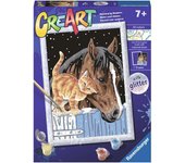 CreArt Kit Pintura -  Amigos Insólitos, Ravensburger, 20217