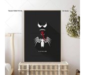 1PC Avengers Iron Man Canvas Print Spider Man Poster Self-adhesive Art Waterproof Paper Sticker Coffee House Bar Room Wall Decor