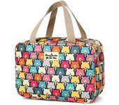Neceser Mujeres Neceser de Viaje Bolsa de Lavar Bolsa de Cosméticos Grande Bolsas de Tocador Señoras Bolsas de Asiento Organizador Impermeable Bolso de Lavado Maquillaje para niños (Oso)