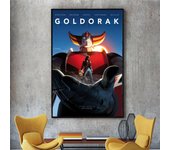 AAA Cartoon Art Robot G-Goldorak M-Mecha Poster Kraft Club Bar Paper Vintage Poster Wall Art Painting Bedroom Study Stickers