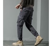 2024 spring and summer new Japanese loose leg casual pants men's fashion brand all simple and comfortable overalls