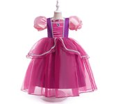Fluffy Cinderella Elsa Princess Girls Dress Cosplay Ice Snow White Rapunzel Birthday Dresses Beauty and Beast Halloween Costumes