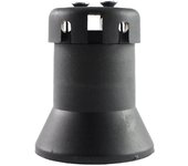 Solera Portalámparas E27 4A 100W Feria Negro Material Termoplástico Anclaje por Varilla Comercial de 5x5 Mm