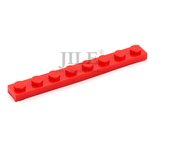 50pcs Moc Tiles Plate 1x8 3460 Short Piece DIY Enlighten Building Block Bricks Compatible with Assembles Particles Toys