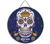 Vintage Round Beer Brand Wooden Sign Retro Wood Sign Poster Wall Art Hanging Board Decor for Bar Club Man Cave Home Fun Gift