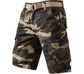 Mens Casual Cargo Shorts Outdoor Sports Half Pants Bermuda Shorts American Style Streetwear Breathable Comfortable Shorts Grey