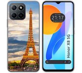 Funda Silicona para Huawei Honor X8 5G diseño Paris Dibujos