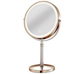 10X LED espejo recargable maquillaje espejo con 3 colores, brillo ajustable aumento espejo cosmético 2 lado-C