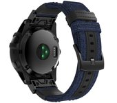 Correa de Nylon para Garmin Fenix 8 - 47mm / Fenix 7 / Fenix 6 / Forerunner 935 / Approach S60, Brazalete de Nylon Balístico Conectores Quickfit 22mm