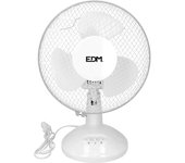 VENTILADOR DE SOBREMESA BLANCO POTENCIA: 25W ASPAS: Ø23x36cm EDM