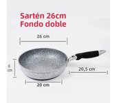 Durable Stone Frying Wok Pan Non-stick Ceramic Pot Induction Fryer Steak Cooking Gas Stove Skillet Cookware Tool for Kitchen Set