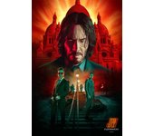 2023 New Movie John Wick Chapter 4 Series Film Keanu Reeves Poster Canvas Painting Wall Art Pictures Home Cinema Decor