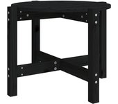 vidaXL Mesa de centro de madera maciza de pino 62,5x45 cm Natural, Blanco, Gris Mesita de Salón o Comedor o Auxiliar Mesa de Café Meuble Salón