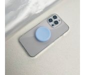 Macaron solid color silicone mobile phone Grip stand color silicone retractable desktop folding mobile phone stand
