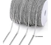 2Meters Stainless Steel Chains Gold Color Lips Beads Beaded Chain for Jewelry Making DIY Necklace Bracelet Accessories